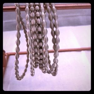 7 Silver bracelets set